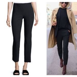 EUC Vince Black Pullon Straight Crop  Trouser Size Large